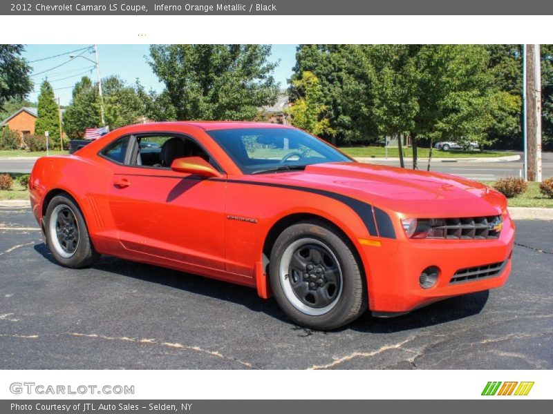 Inferno Orange Metallic / Black 2012 Chevrolet Camaro LS Coupe