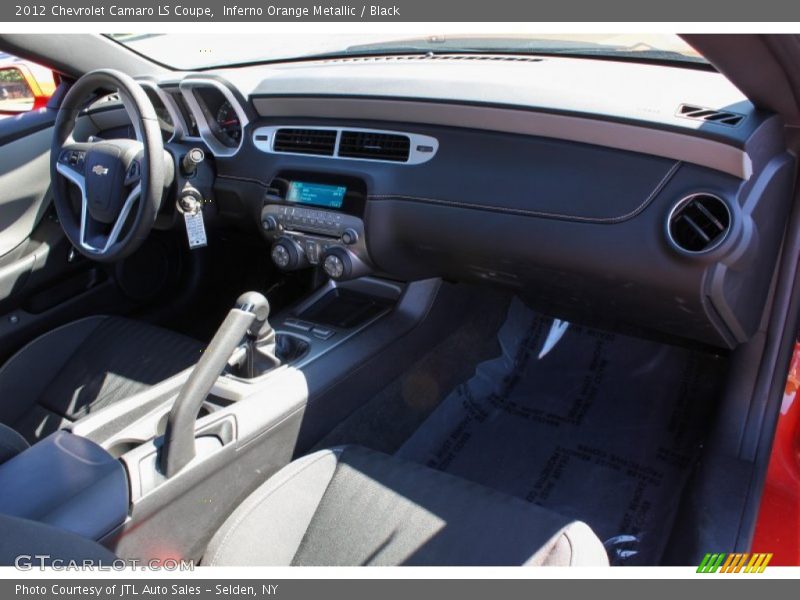 Inferno Orange Metallic / Black 2012 Chevrolet Camaro LS Coupe