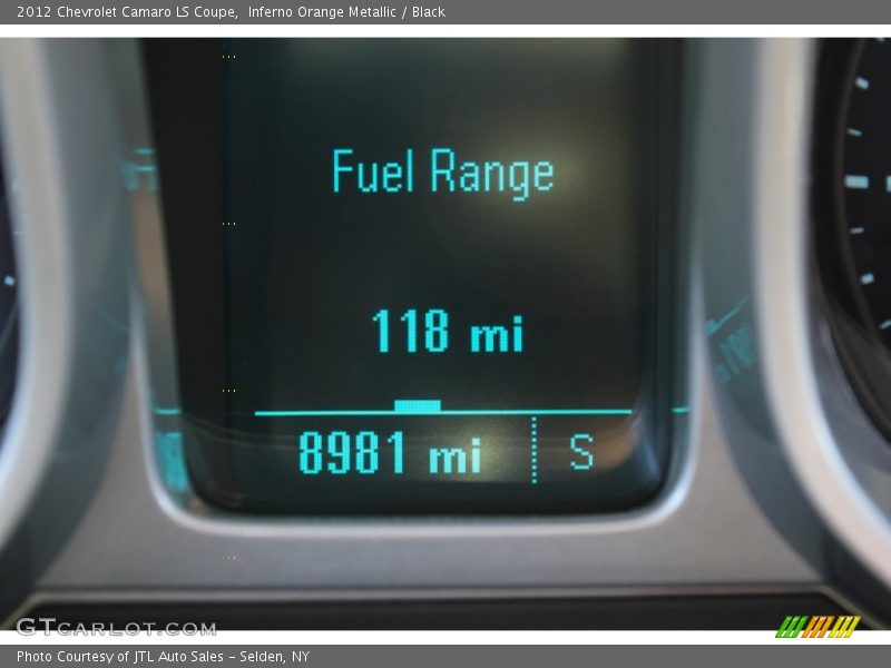 Inferno Orange Metallic / Black 2012 Chevrolet Camaro LS Coupe