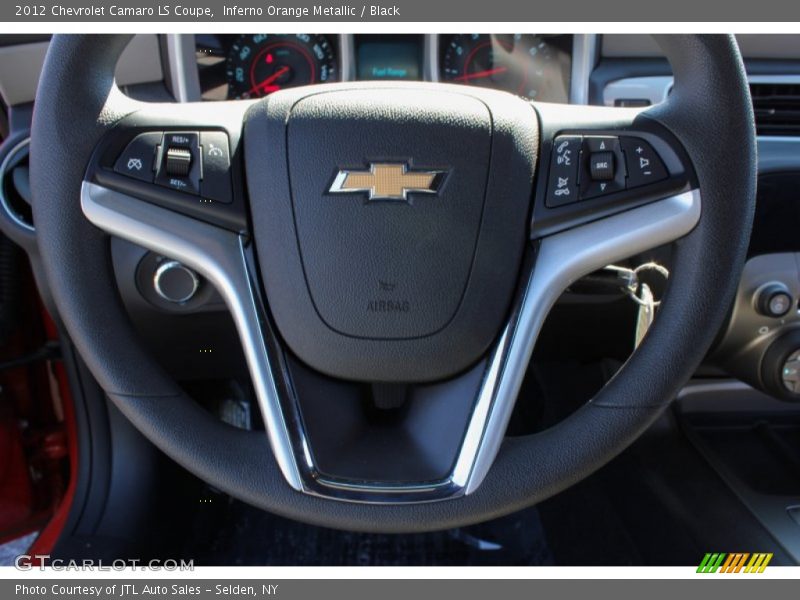 Inferno Orange Metallic / Black 2012 Chevrolet Camaro LS Coupe