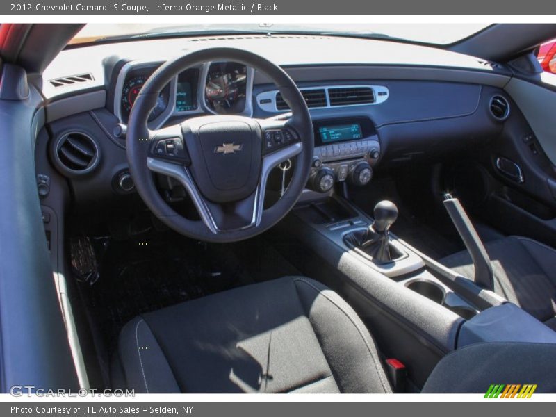 Inferno Orange Metallic / Black 2012 Chevrolet Camaro LS Coupe