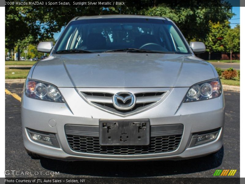 Sunlight Silver Metallic / Black 2008 Mazda MAZDA3 s Sport Sedan