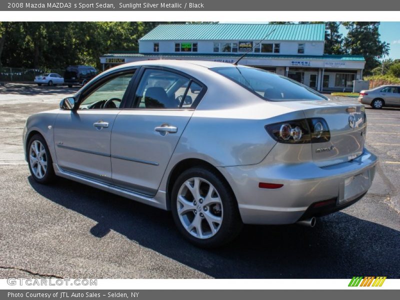 Sunlight Silver Metallic / Black 2008 Mazda MAZDA3 s Sport Sedan