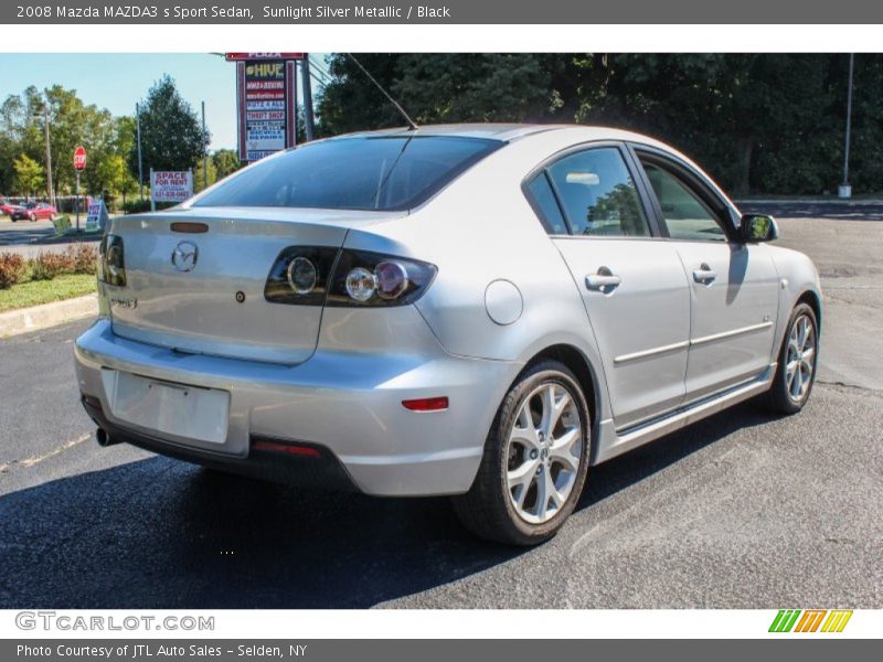 Sunlight Silver Metallic / Black 2008 Mazda MAZDA3 s Sport Sedan