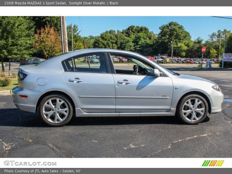 Sunlight Silver Metallic / Black 2008 Mazda MAZDA3 s Sport Sedan