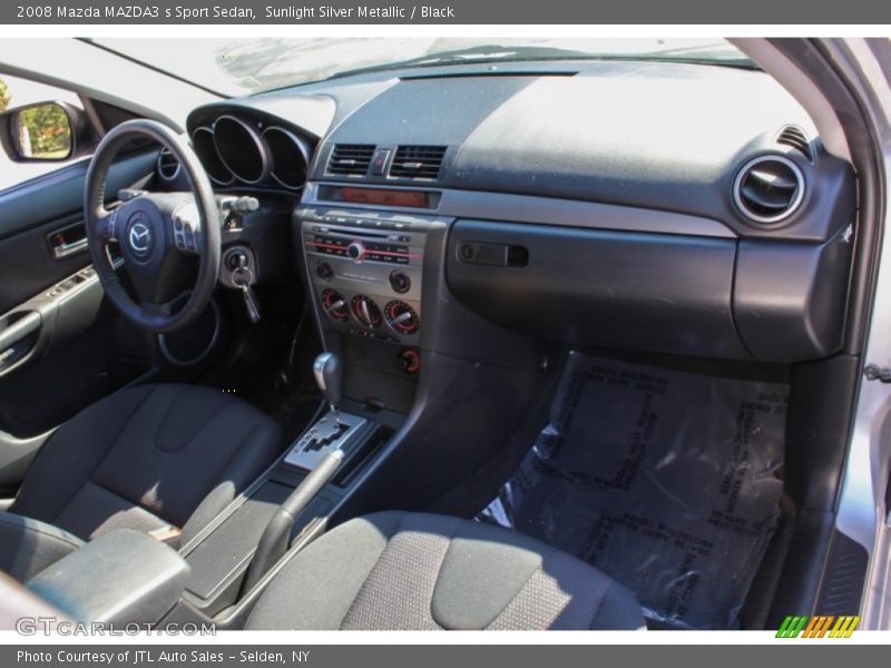 Sunlight Silver Metallic / Black 2008 Mazda MAZDA3 s Sport Sedan