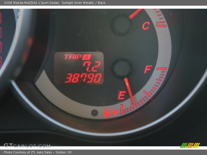 Sunlight Silver Metallic / Black 2008 Mazda MAZDA3 s Sport Sedan