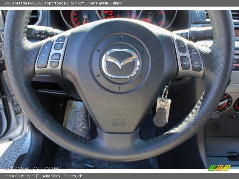 Sunlight Silver Metallic / Black 2008 Mazda MAZDA3 s Sport Sedan