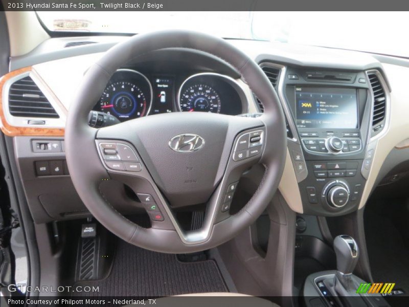 Twilight Black / Beige 2013 Hyundai Santa Fe Sport