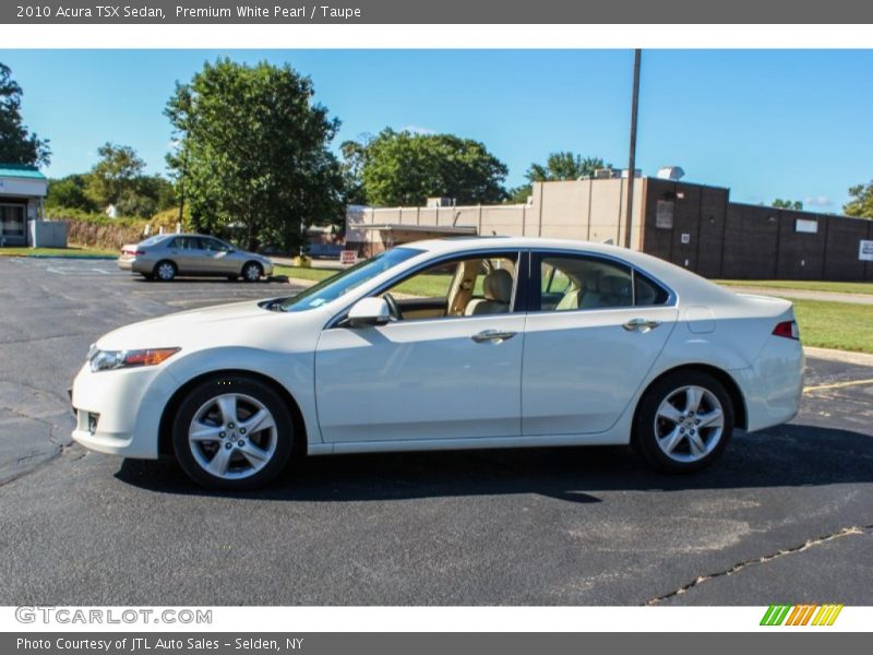 Premium White Pearl / Taupe 2010 Acura TSX Sedan