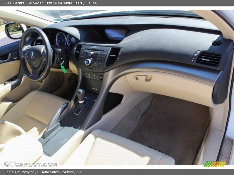 Premium White Pearl / Taupe 2010 Acura TSX Sedan