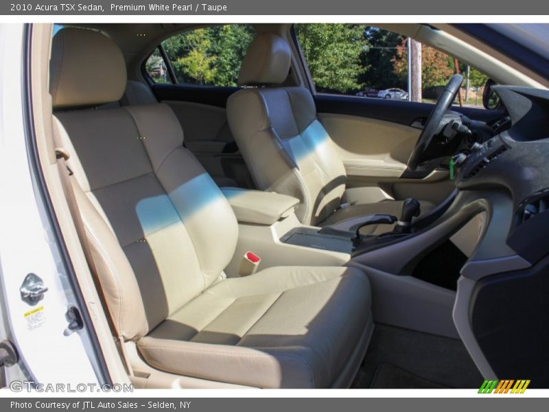 Premium White Pearl / Taupe 2010 Acura TSX Sedan