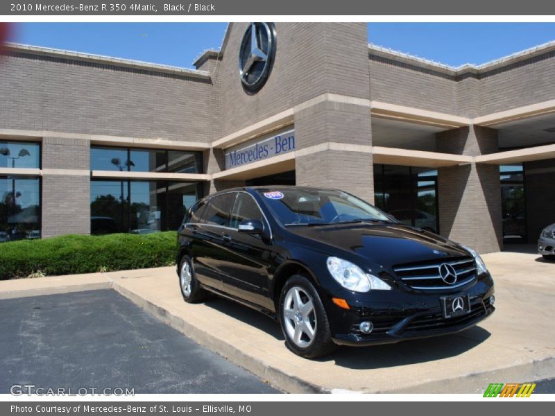 Black / Black 2010 Mercedes-Benz R 350 4Matic