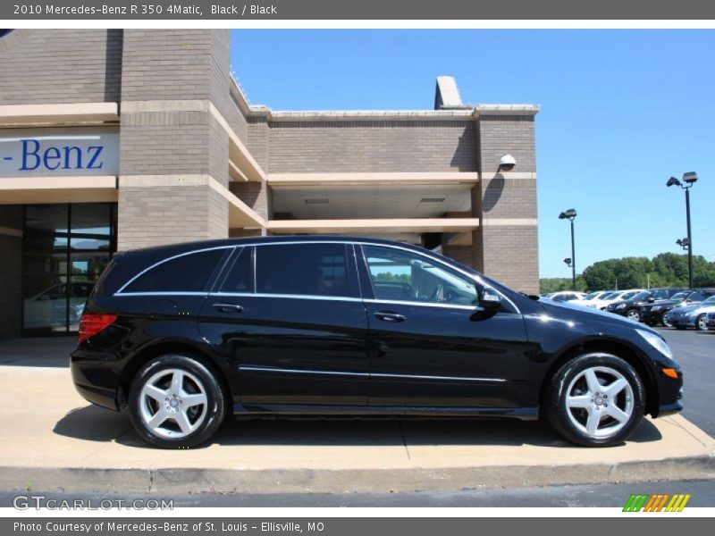 Black / Black 2010 Mercedes-Benz R 350 4Matic