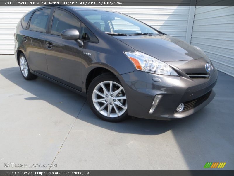Magnetic Gray Metallic / Misty Gray 2013 Toyota Prius v Five Hybrid