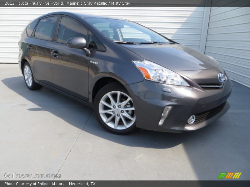 Magnetic Gray Metallic / Misty Gray 2013 Toyota Prius v Five Hybrid