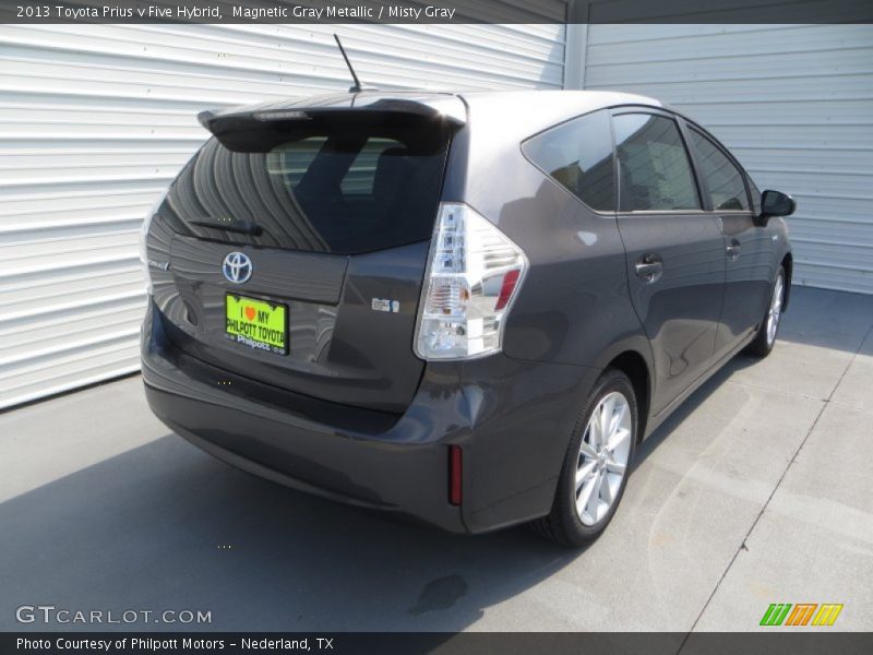 Magnetic Gray Metallic / Misty Gray 2013 Toyota Prius v Five Hybrid