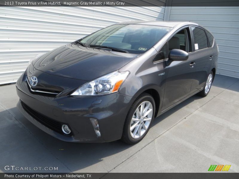 Magnetic Gray Metallic / Misty Gray 2013 Toyota Prius v Five Hybrid