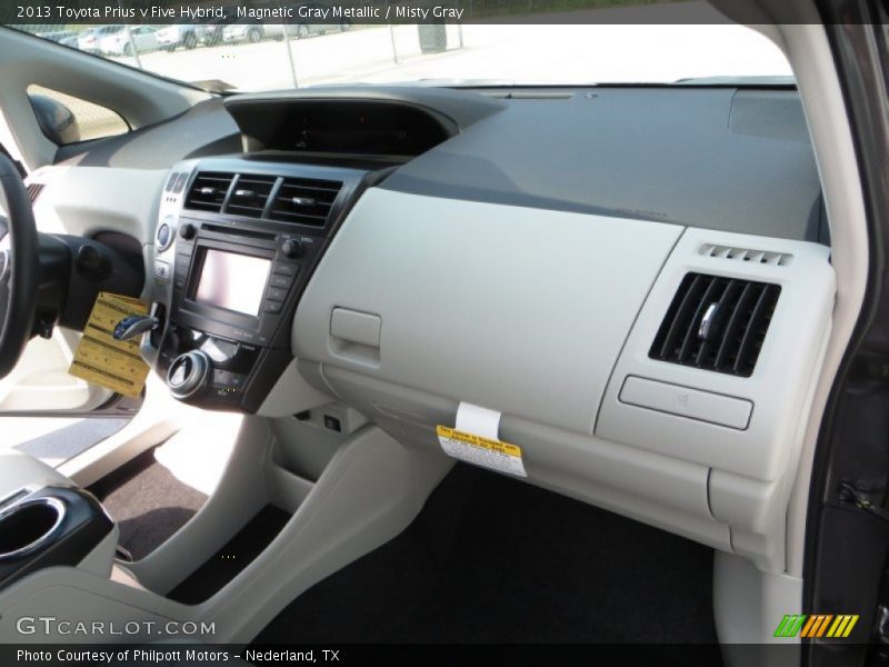 Magnetic Gray Metallic / Misty Gray 2013 Toyota Prius v Five Hybrid