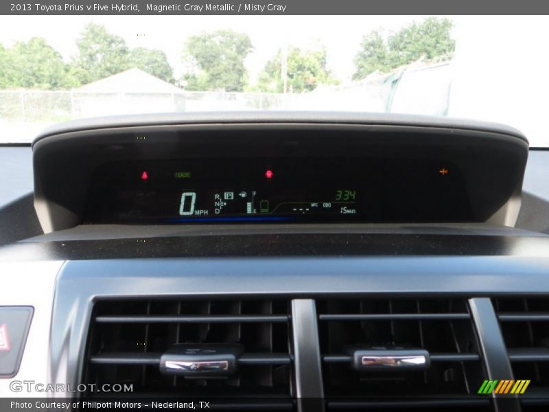 Magnetic Gray Metallic / Misty Gray 2013 Toyota Prius v Five Hybrid