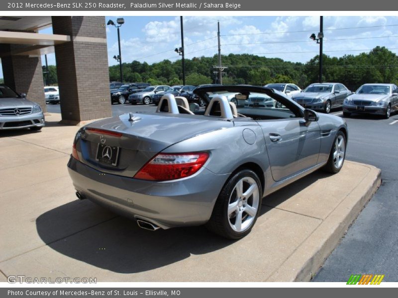 Paladium Silver Metallic / Sahara Beige 2012 Mercedes-Benz SLK 250 Roadster