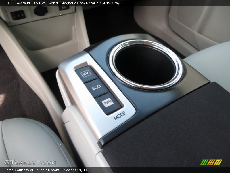 Magnetic Gray Metallic / Misty Gray 2013 Toyota Prius v Five Hybrid