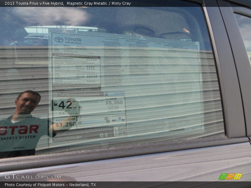 Magnetic Gray Metallic / Misty Gray 2013 Toyota Prius v Five Hybrid