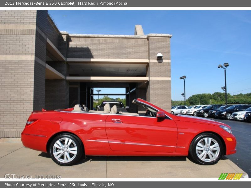 Mars Red / Almond/Mocha 2012 Mercedes-Benz E 350 Cabriolet