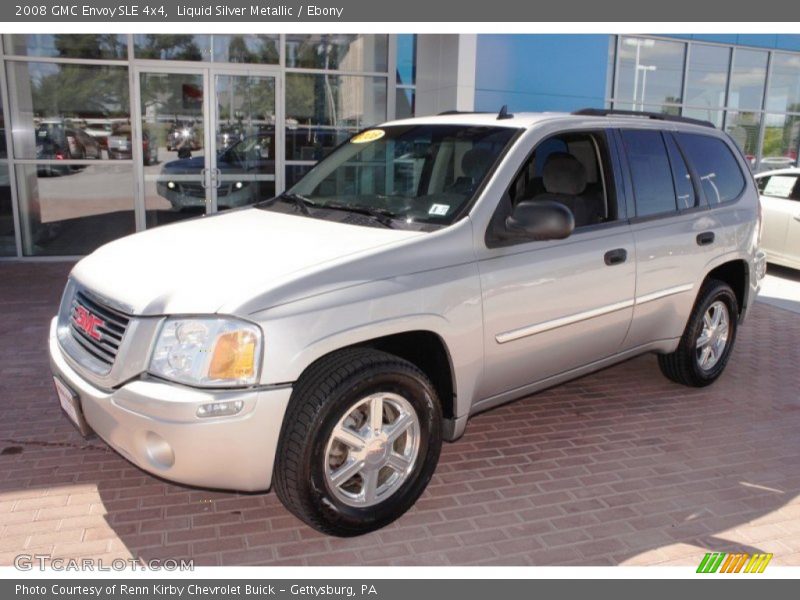 Liquid Silver Metallic / Ebony 2008 GMC Envoy SLE 4x4