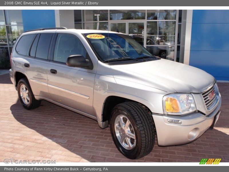 Liquid Silver Metallic / Ebony 2008 GMC Envoy SLE 4x4