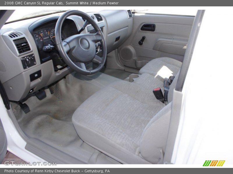 Summit White / Medium Pewter 2008 GMC Canyon SL Regular Cab