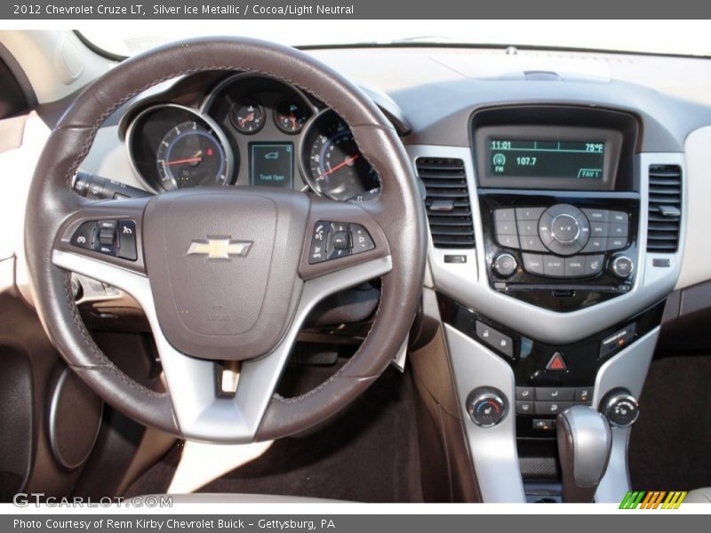 Silver Ice Metallic / Cocoa/Light Neutral 2012 Chevrolet Cruze LT