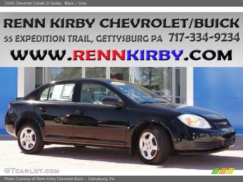 Black / Gray 2006 Chevrolet Cobalt LS Sedan
