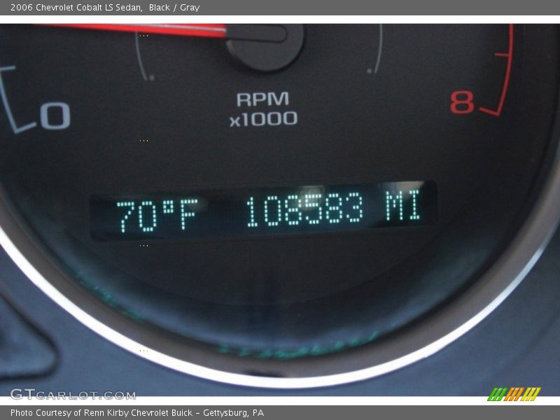 Black / Gray 2006 Chevrolet Cobalt LS Sedan