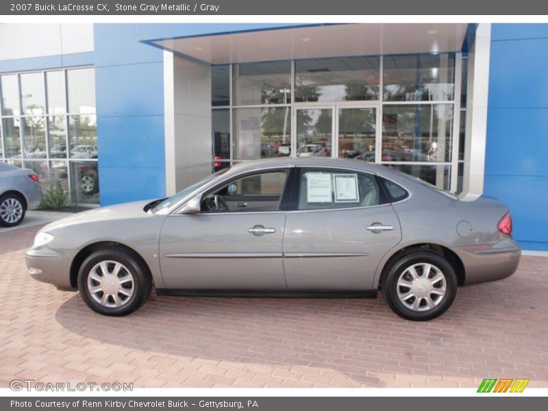 Stone Gray Metallic / Gray 2007 Buick LaCrosse CX