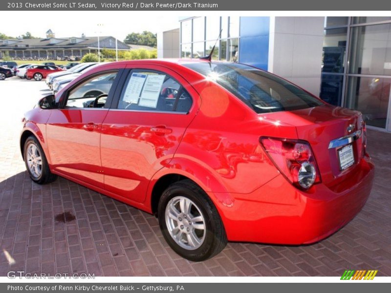 Victory Red / Dark Pewter/Dark Titanium 2013 Chevrolet Sonic LT Sedan