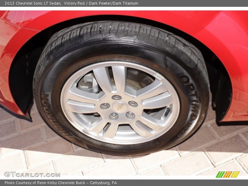 Victory Red / Dark Pewter/Dark Titanium 2013 Chevrolet Sonic LT Sedan