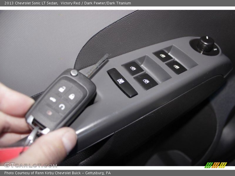 Victory Red / Dark Pewter/Dark Titanium 2013 Chevrolet Sonic LT Sedan