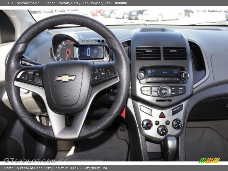 Victory Red / Dark Pewter/Dark Titanium 2013 Chevrolet Sonic LT Sedan