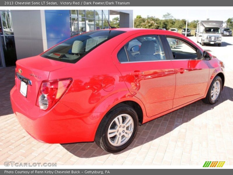 Victory Red / Dark Pewter/Dark Titanium 2013 Chevrolet Sonic LT Sedan