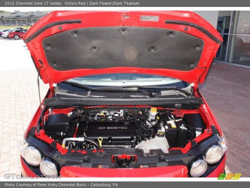 Victory Red / Dark Pewter/Dark Titanium 2013 Chevrolet Sonic LT Sedan