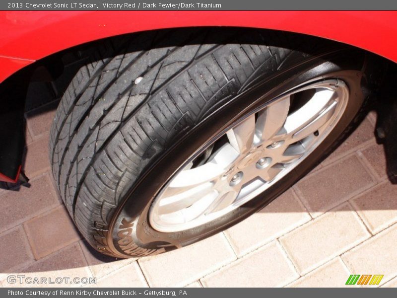 Victory Red / Dark Pewter/Dark Titanium 2013 Chevrolet Sonic LT Sedan
