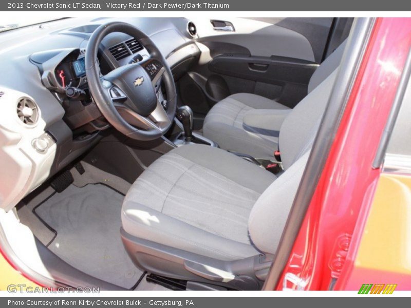 Victory Red / Dark Pewter/Dark Titanium 2013 Chevrolet Sonic LT Sedan