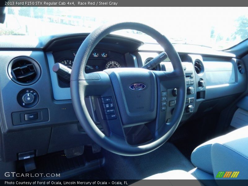 Race Red / Steel Gray 2013 Ford F150 STX Regular Cab 4x4