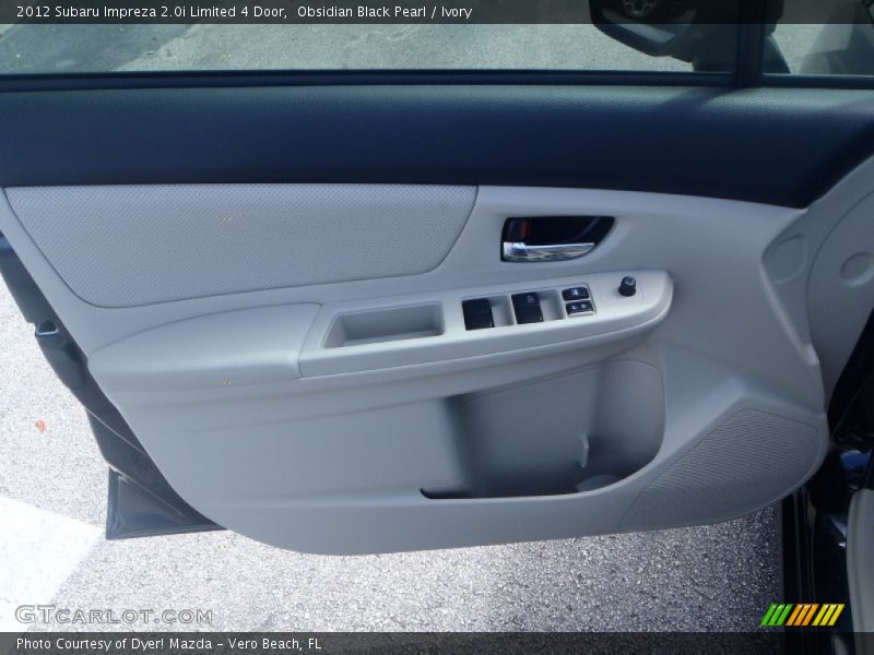 Obsidian Black Pearl / Ivory 2012 Subaru Impreza 2.0i Limited 4 Door