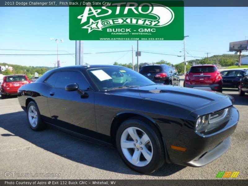 Pitch Black / Dark Slate Gray 2013 Dodge Challenger SXT