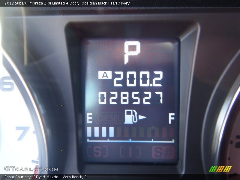 Obsidian Black Pearl / Ivory 2012 Subaru Impreza 2.0i Limited 4 Door