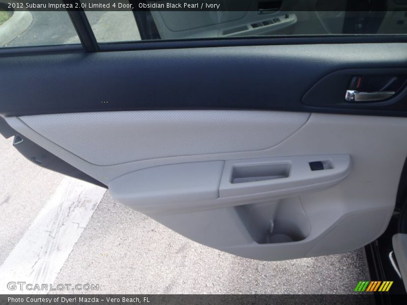 Obsidian Black Pearl / Ivory 2012 Subaru Impreza 2.0i Limited 4 Door
