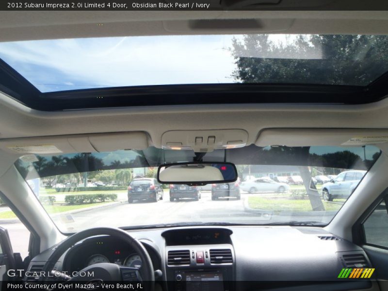 Obsidian Black Pearl / Ivory 2012 Subaru Impreza 2.0i Limited 4 Door