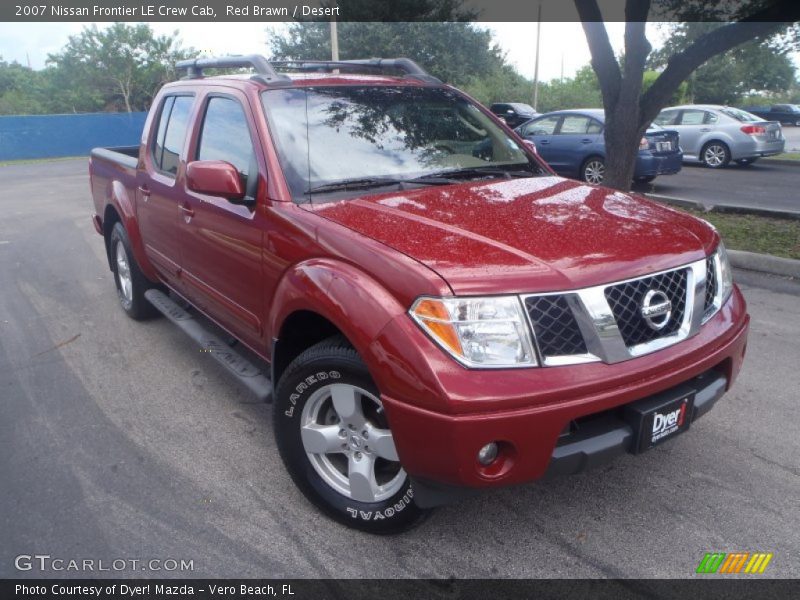 Red Brawn / Desert 2007 Nissan Frontier LE Crew Cab